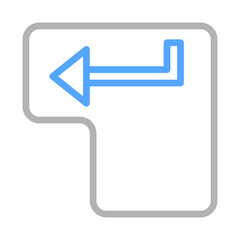 Poster - Enter key button icon. Concept of computer, technology, and input.