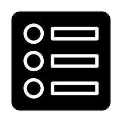 Poster - Menu icon for website or application. Concept of navigation, options, and settings.