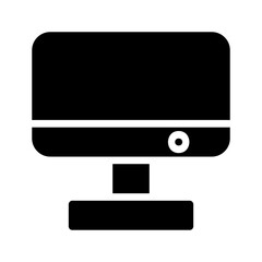 Poster - Computer monitor icon. Concept of technology, digital, and electronic.
