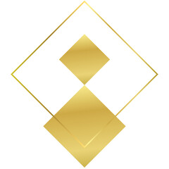 Poster - Luxury Golden Geometric Lines. ,Abstract Gold Frames and Patterns