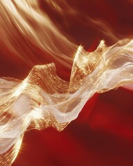Poster - Dynamic flowing abstract waves digital realm visual art vibrant environment aesthetic perspective concept of horoscope