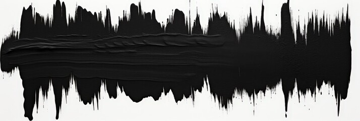 Poster - Abstract Black Paint Texture with Marker Strokes on White Background, Ideal for Modern Art Projects and Graphic Design Applications