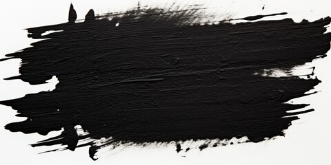 Poster - Abstract Black Paint Texture on White Background Ideal for Creative Design and Artistic Projects, Perfect for Backgrounds and Graphics