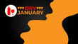 © Umar - Dry January background banner or poster design template. observed every year in January. Holiday concept. suit for banner, cover, poster, flyer, brochure, web. Vector illustration