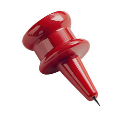 Poster - Pinning ideas creative red push pin innovations office space image showcase bright environment close-up view