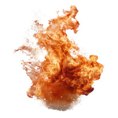 Poster - Dynamic fire explosion studio visual effect controlled environment close-up energy and power