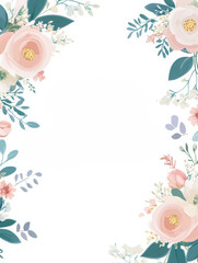 Wall Mural - Minimalistic Floral Vector Background Design