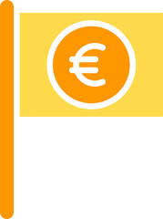 Wall Mural - Euro Money Flag Icon
