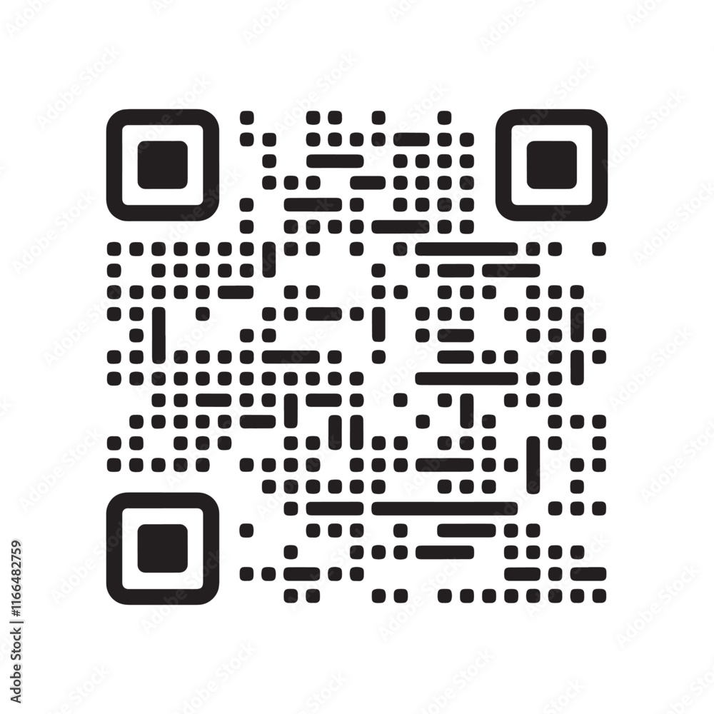 Fake QR code scan vector illustration Stock Vector | Adobe Stock