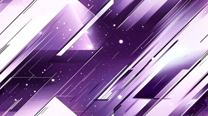 Wall Mural - Abstract Purple and White Dynamic Lines Digital Art