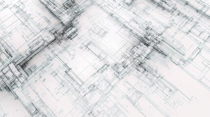 Poster - Detailed Construction Blueprints and Architect Plans in High Resolution