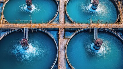 Poster - Wide View of Reverse Osmosis Water Treatment Station Infrastructure