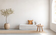 © JuanM - Minimalist interior design with natural elements in a bright living space
