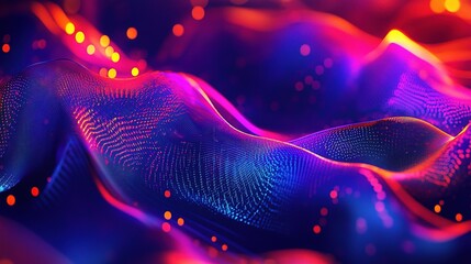 Poster - Abstract Digital Background with Futuristic Colors and Light Effects