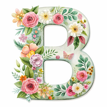 vintage-floral-chalk-art-style-drop-cap-letter-b-w