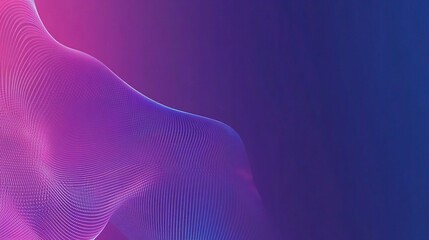 Poster - Modern Digital Technology Banner with Purple and Blue Tones