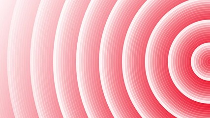 Wall Mural - 3d red circles line animation pattern background. red circles round lines tunnel animation pattern