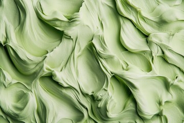 Wall Mural - Green Frosted Cake Close Up