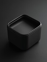 Wall Mural - Black Square Container