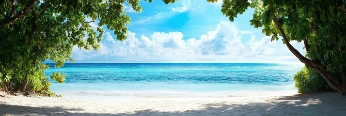 tropical beach wedding ceremony