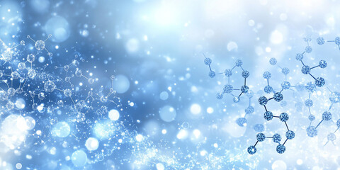 White and light blue medical abstract  