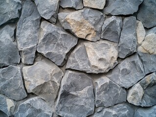 Canvas Print - Close-up of stone wall with rocks,