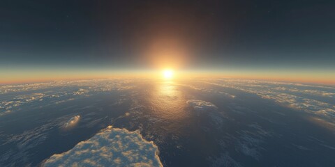Wall Mural - sunrise over ocean
