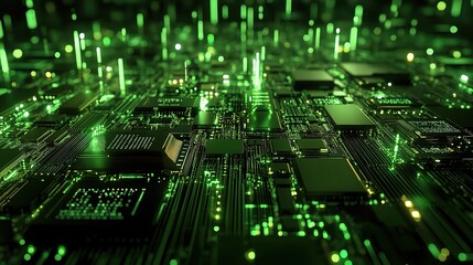 Poster - Futuristic Smart Network Connection Concept in Green Technology