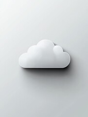 Poster - Icon Cloud on Grey Gradient Background. Vector.