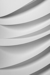 Wall Mural - Elegant White Paper Texture with Soft Curves