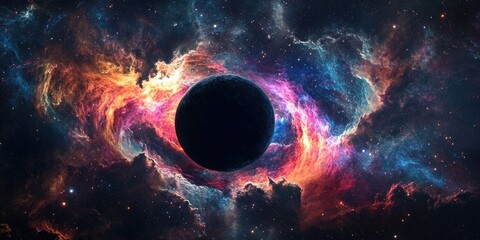 Wall Mural - galaxy with black hole