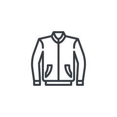 Aufkleber - Long sleeve jacket line icon