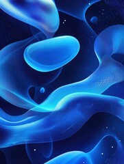 Poster - vibrant blue design with abstract shapes. vector illustration eps 10