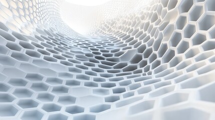 Poster - abstract technology or medical background with hexagons