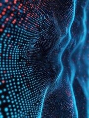 Poster - Abstract polygonal space. Background with connecting dots and lines. Artificial intelligence technology concept. Digital innovation concept for your design.