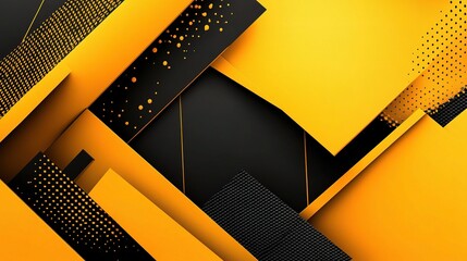 Poster - Vibrant 3D Geometric Abstract Background with Sharp Angles and Shapes