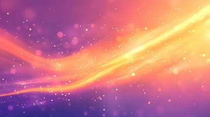 Wall Mural - abstract blurred bokeh lights with glowing effects indoors, blending warm orange and purple tones ov