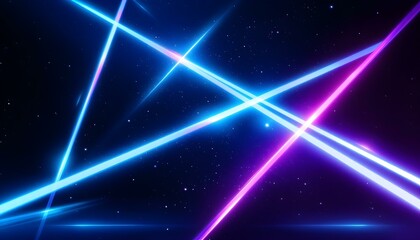 Poster - abstract flight in retro neon hyper warp space in the tunnel 3d illustration. abstract blue backgrou