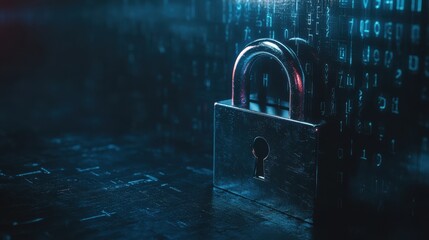 Poster - minimalistic horizontal wallpaper regarding cybersecurity and privilege access management
