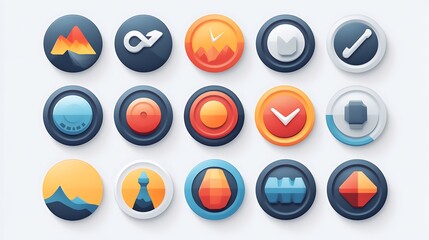 Graphic design icons digital art modern style creative workspace