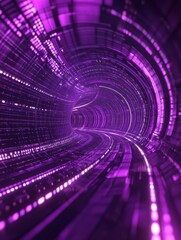 Poster - a abstract purple technology background