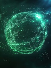 Poster - abstract polygonal space. global network graphic concept. glowing lines background. graphic concept 