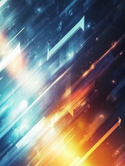 Poster - Abstract tech background with arrows