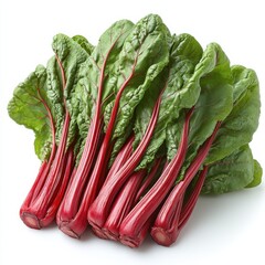 Wall Mural -  swiss chard, hd, isolated on white background.