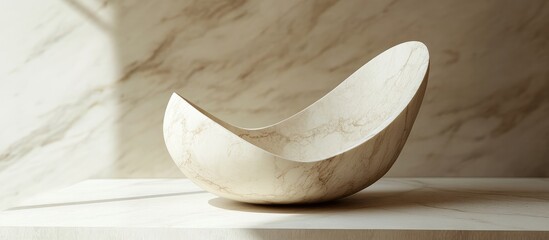 Poster - Elegant marble sculpture ideal for luxury home decor emphasizing sophistication and style in minimalist interior design