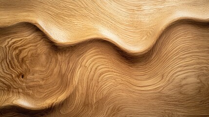 Poster - Textured close-up of a smooth wooden surface showcasing natural patterns and grain for design and decoration concepts in photography and art.