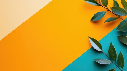 Poster - Geometric Minimalist Background with Vibrant Colors for Branding and Product Presentation