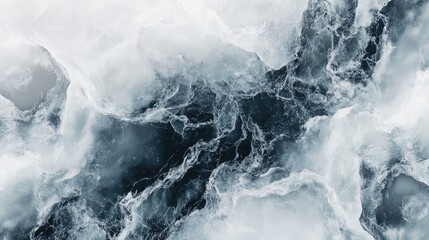 Poster - Gray Marble Background with Fluid Patterns and Texture for Design Elements and Aesthetic Interior Decoration