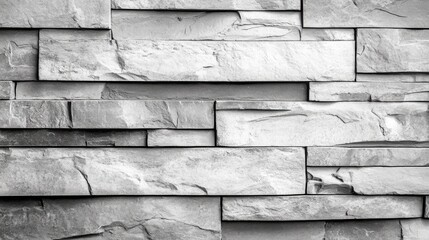 Poster - Gray textured brick wall with light shadows enhancing depth ideal for interior design renovation projects in homes or offices.