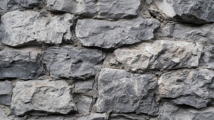 Poster - Gray Stone Wall Texture for Industrial and Loft Style Interior Design Background